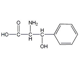 dl-β-苯基絲氨酸結構式